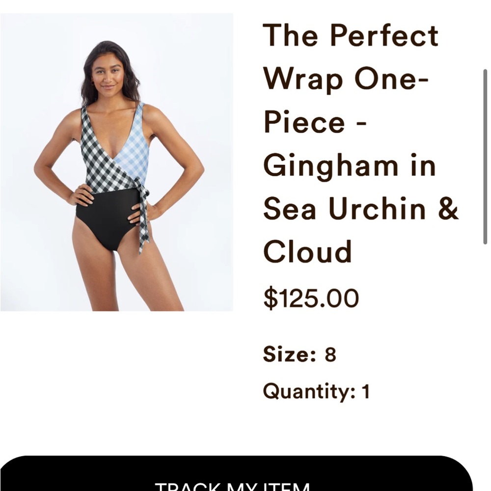 Size 8 summersalt perfect tie wrap one piece. Worn once, excellent condition.